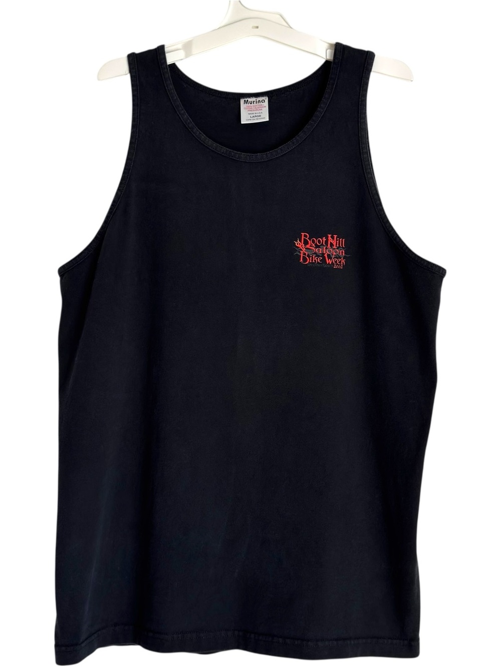 Vintage 2002 Boot Hill Saloon Daytona Beach Florida Tank Top Men's Large Biker